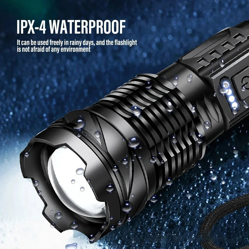 Super bright long range outdoor flashlight torch