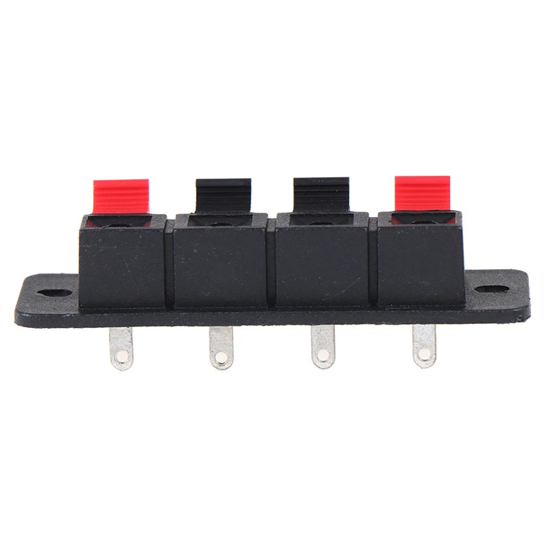 Loudspeaker wiring clip terminal connector
