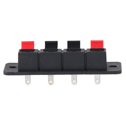 Loudspeaker wiring clip terminal connector