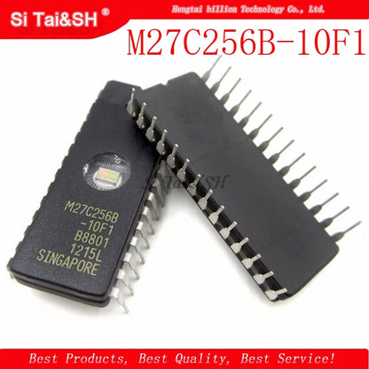 M27C256B-10F1 27C256 EPROM IC in CDIP-28 package, high-performance memory chip for electronics and DIY programming projects