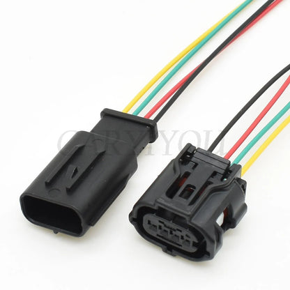 Installed view of 4 Pin TS Series Female Male Auto Waterproof Connector for MAF Sensor Air Flow Meter Plug 6189-7401 For Toyota