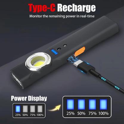 Magnetic rechargeable work light for emergencies