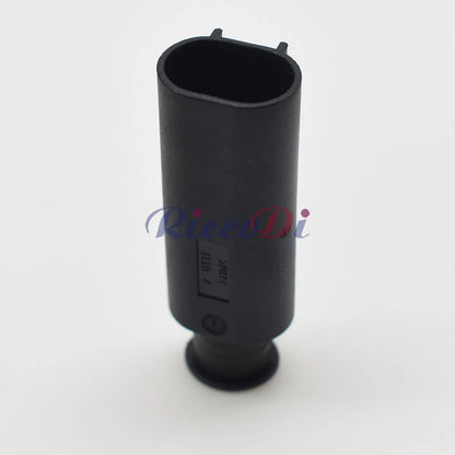 Male automotive connector housing interface designed for secure and accurate installation