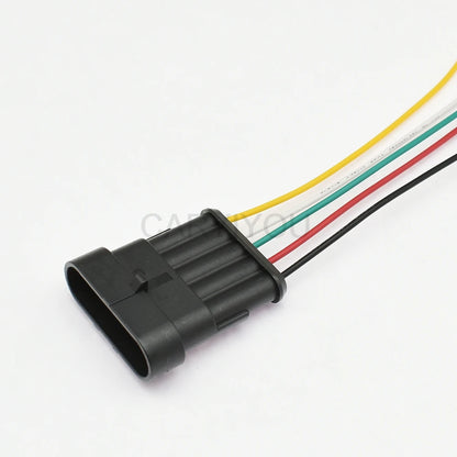 Male female 5 pin Superseal waterproof auto plug connector plastic cable socket for cars