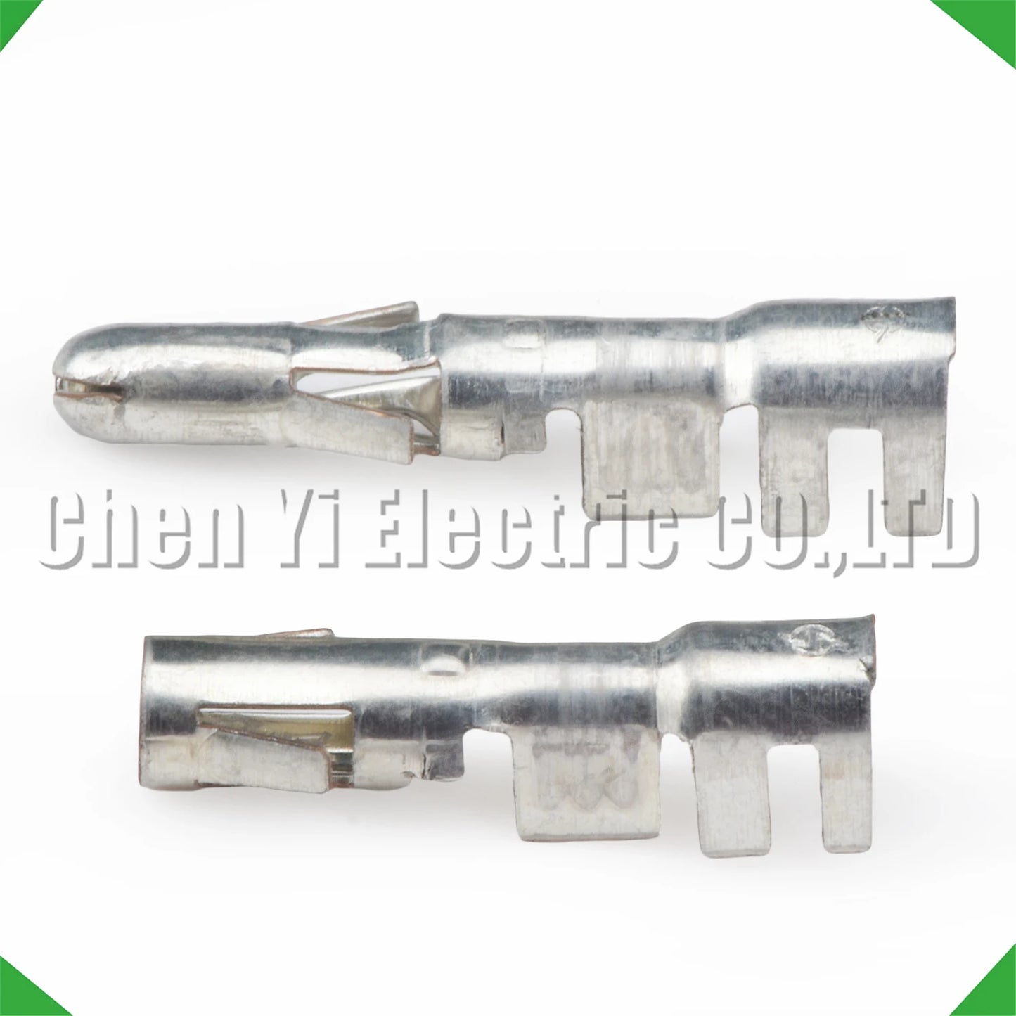 Male and female 2.5mm crimp pin set for automotive wiring