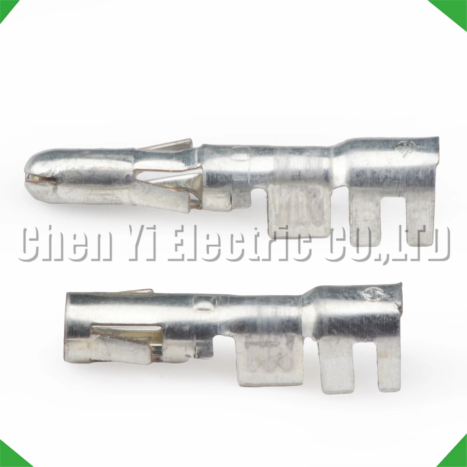 Male and female 2.5mm crimp pin set for automotive wiring
