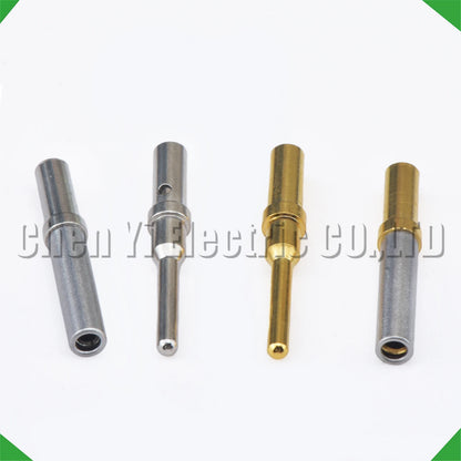 Male and female 1.5mm crimp pin set for automotive connectors