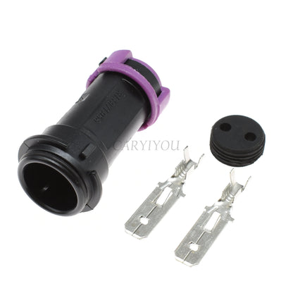 detail of male and female waterproof fog lamp connector showing robust terminals and durable housing