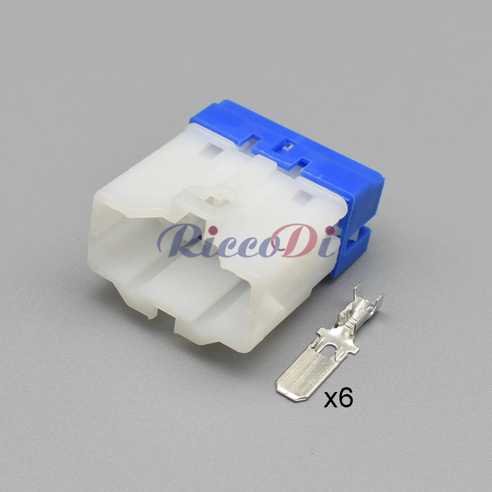 6P male female ignition switch plug connector with brass terminal for Hyundai vehicles