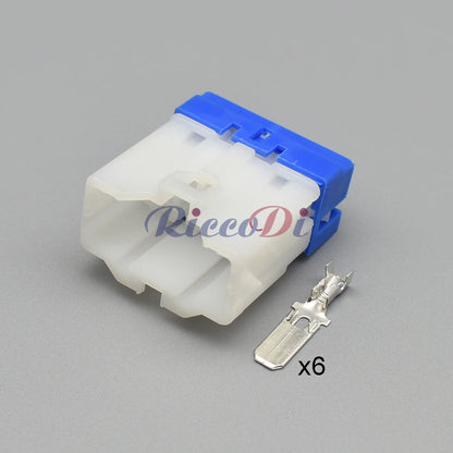 6P male female ignition switch plug connector with brass terminal for Hyundai vehicles