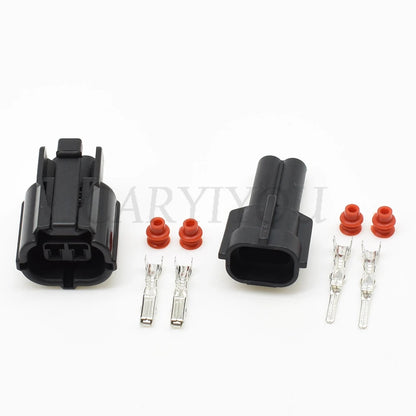 secure and durable 2 pin waterproof automotive connector plug for temperature and purge control sensor wiring