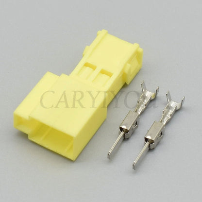 automotive 2 pin wiring harness connector plug with male female design and 2.8 MM series socket for stable wiring