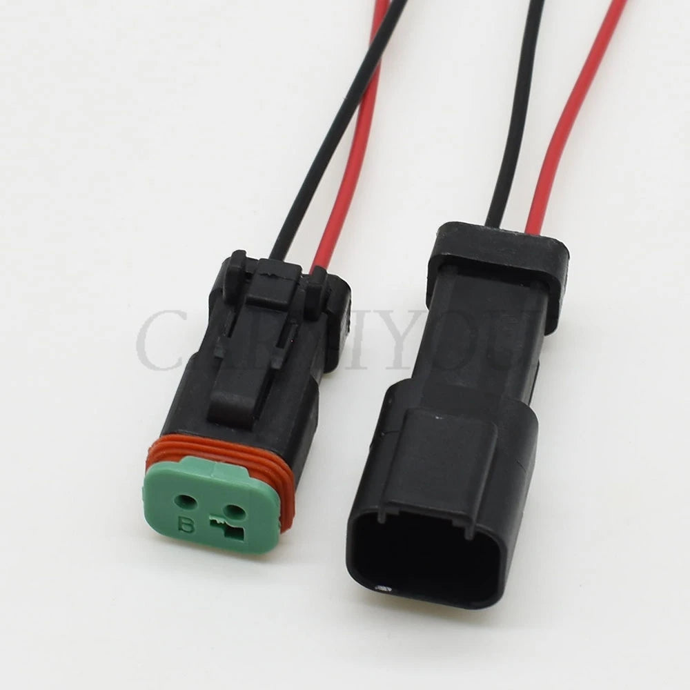 DT04-2P-E005 and DT06-2S-EP06 automotive wiring socket connector with secure and durable terminals