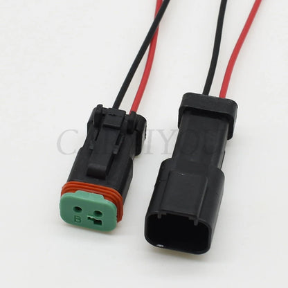 DT04-2P-E005 and DT06-2S-EP06 automotive wiring socket connector with secure and durable terminals