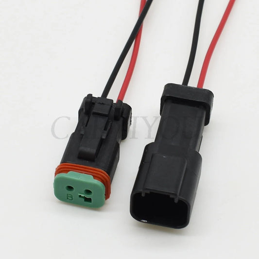 DT04-2P-E005 and DT06-2S-EP06 automotive wiring socket connector with secure and durable terminals