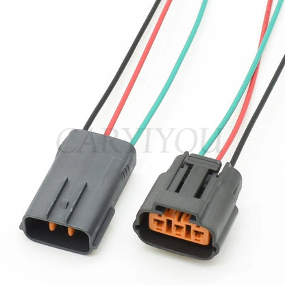 Locking mechanism of 3-Pin DL 090 waterproof sensor connector ensures secure connection for Mazda RX8 ignition coil