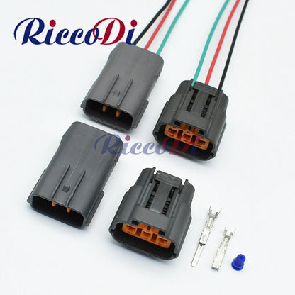 3-Pin DL 090 waterproof sensor connector 6195-0009 6195-0012 showing full view for Mazda RX8 ignition coil socket