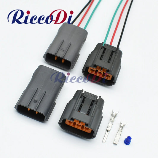 3-Pin DL 090 waterproof sensor connector 6195-0009 6195-0012 showing full view for Mazda RX8 ignition coil socket
