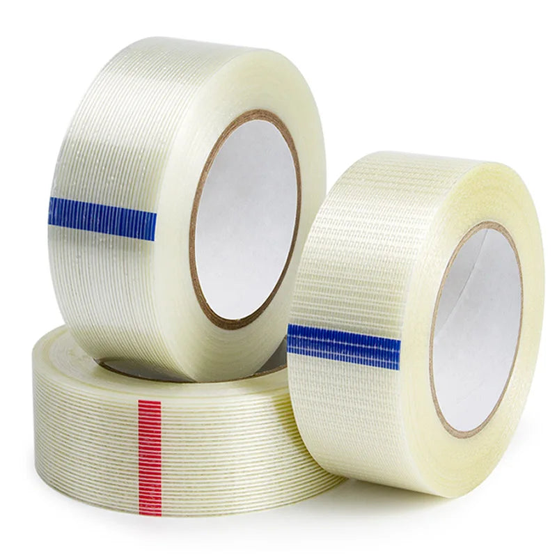 striped mesh fiber tape available in 10mm to 50mm width options