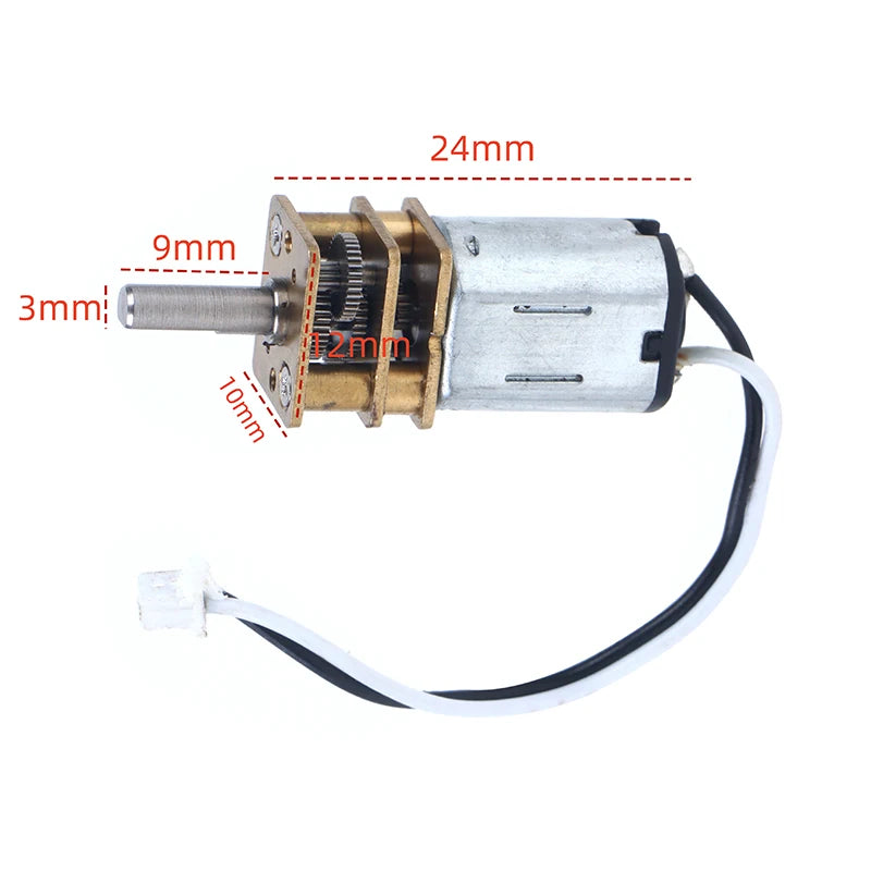 Metal gear motor DIY accessory for robotics and micro projects