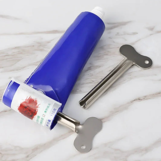 Metal tube roller squeezer for toothpaste and creams