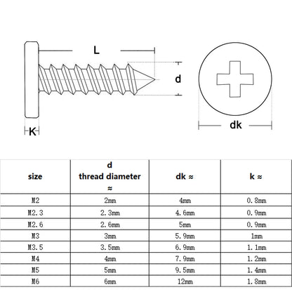 metric-ultrathin-cross-phillips-self-tapping-screw