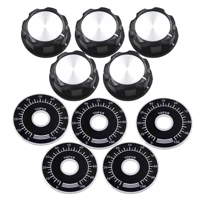 MF-A03 potentiometer knob kit with dial knobs, bakelite knobs, and scale plate, suitable for digital potentiometers, audio equipment, and DIY electronics