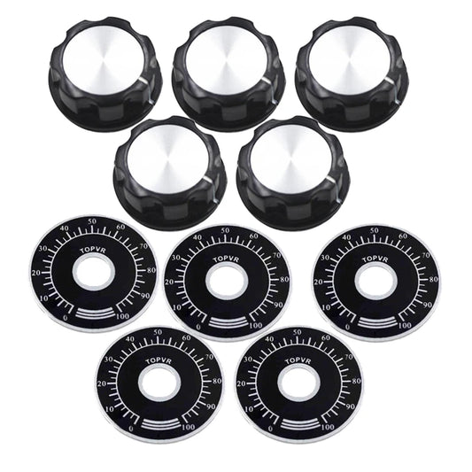 MF-A03 potentiometer knob kit with dial knobs, bakelite knobs, and scale plate, suitable for digital potentiometers, audio equipment, and DIY electronics