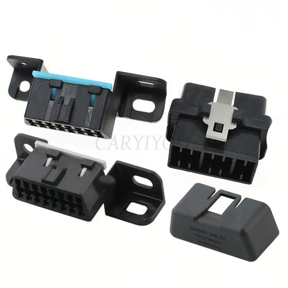 MG610761-5 16 pin black female OBD2 connector for automotive diagnostic tool with 20cm line