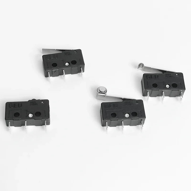 Set of 10/50/100Pcs micro limit switches, SPDT snap action, 5A 250V mini switches for home appliance and DIY projects