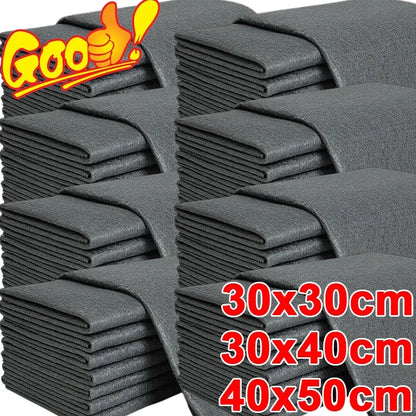 Thickened microfiber cleaning cloth for no-trace wiping