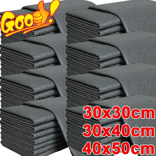 Thickened microfiber cleaning cloth for no-trace wiping