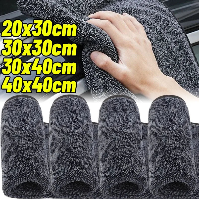 Microfiber twisted loop cleaning cloth super absorbent