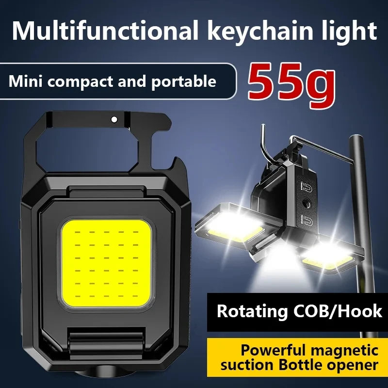 Mini LED flashlight 1000LM USB rechargeable