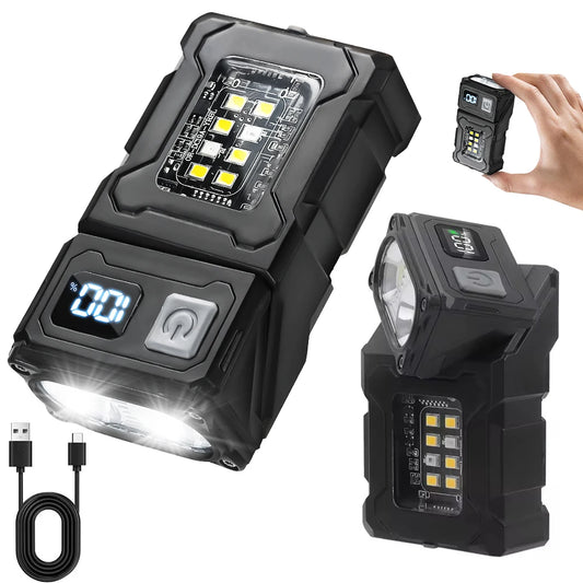 Mini COB LED flashlight with magnetic base