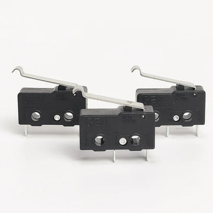 SPDT micro limit switch, snap action, 5A 250V, for control circuits and DIY electronics applications