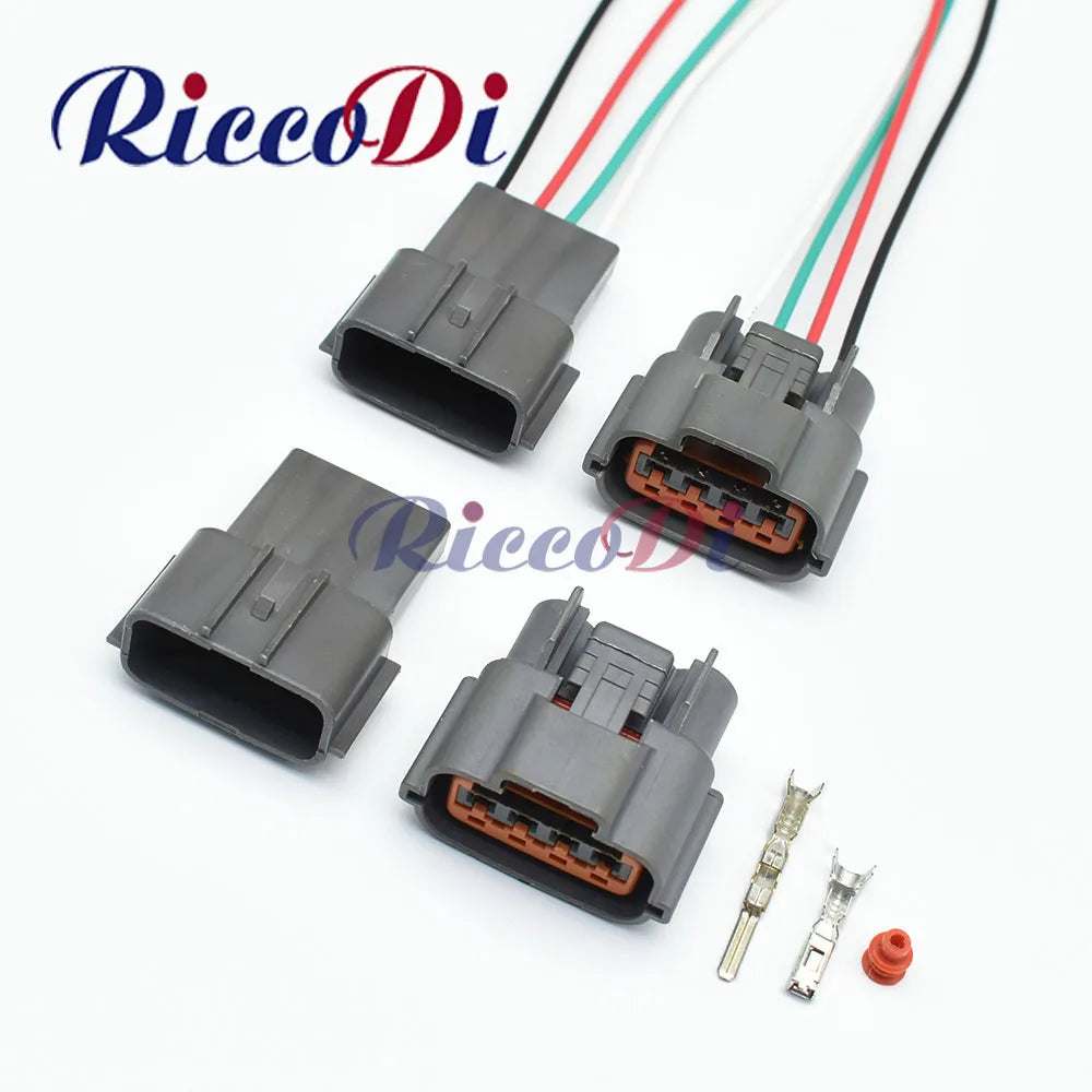4 Pin Pump Alternator Oxygen Sensor Connector 6098-0144 Automotive Female Male Wiring Plug for Mitsubishi
