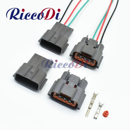 4 Pin Pump Alternator Oxygen Sensor Connector 6098-0144 Automotive Female Male Wiring Plug for Mitsubishi