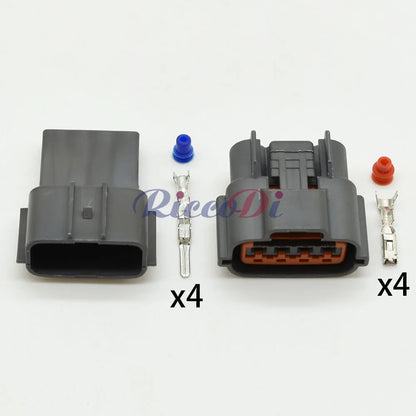 Close-up view of 4 Pin Mitsubishi Pump Alternator Oxygen Sensor Connector terminals 6098-0144