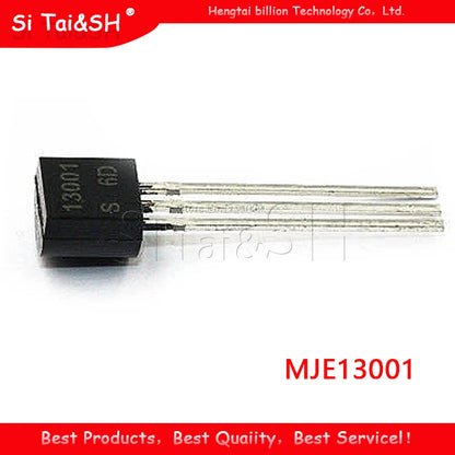 MJE13001 MJE13002 TO-92 NPN power transistor, E13001 TO92 triode for amplifier, switching, and electronic circuit applications