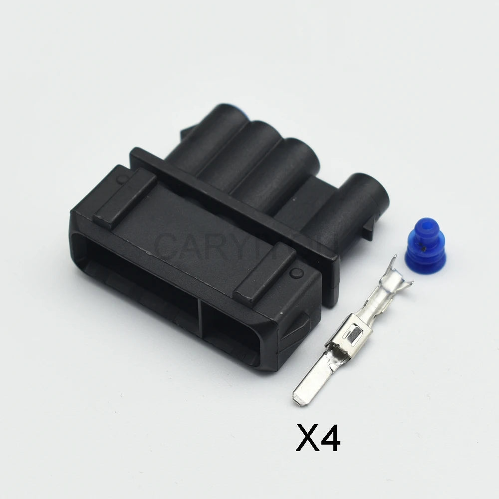 Modified waterproof oxygen sensor connector housing for automotive wiring