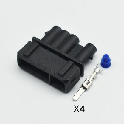 Modified waterproof oxygen sensor connector housing for automotive wiring