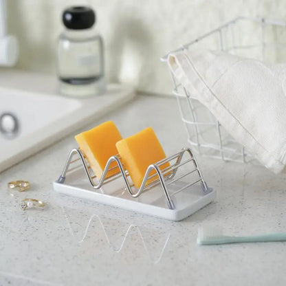 Moisture-proof sink storage soap rack