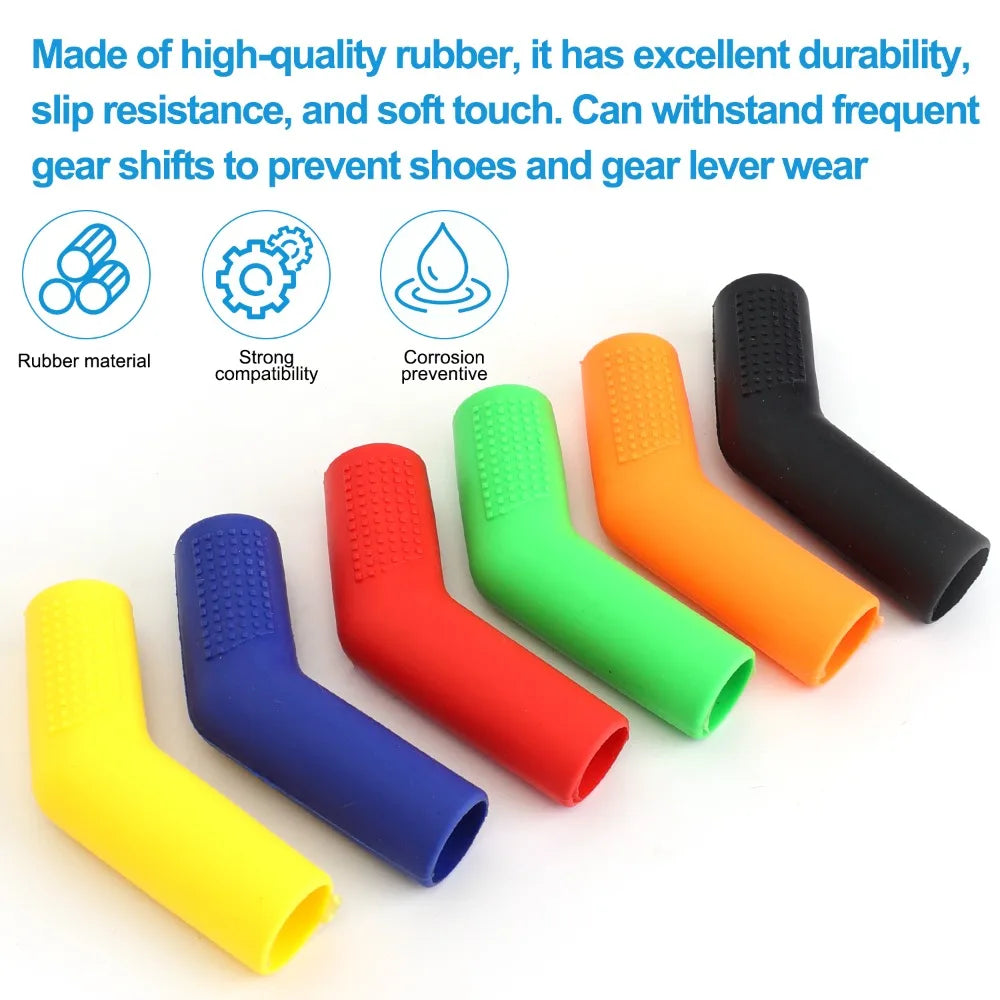 Universal motorcycle shift lever protector for gear shifter and anti-wear coverage