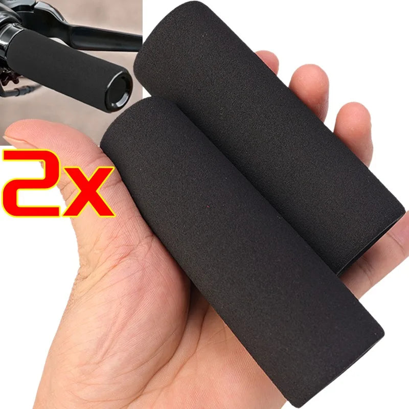 Non-slip motorcycle handlebar foam grips set of 2 pieces