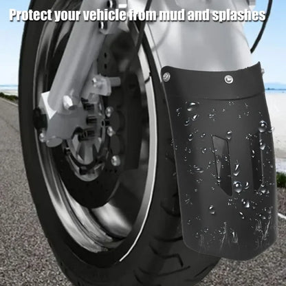 Motorcycle fender extension mudguard splash guard installed