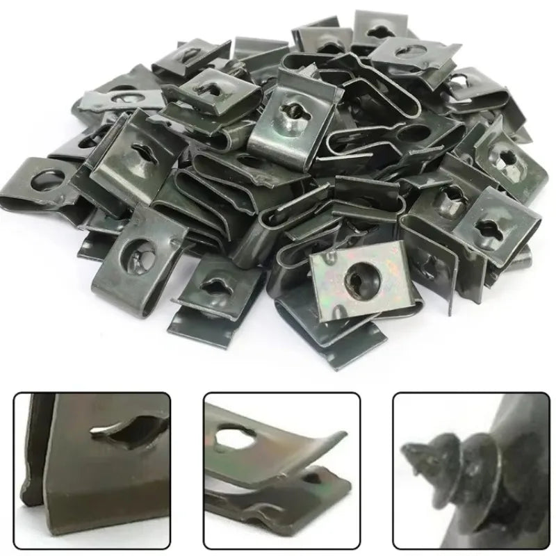 Motorcycle metal screw buckle fastener