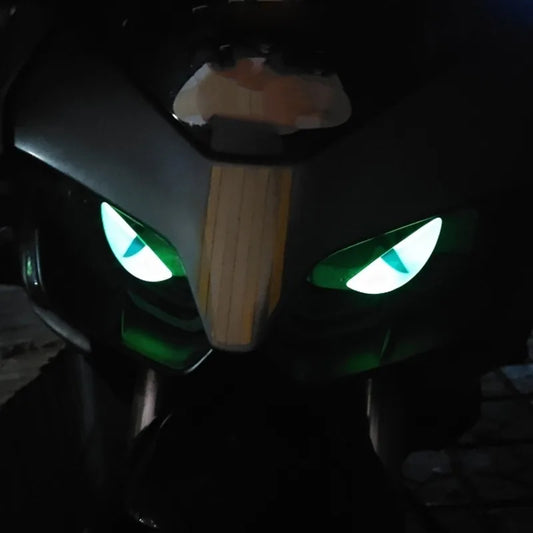 Decorative devil eye windshield sticker for motorcycle