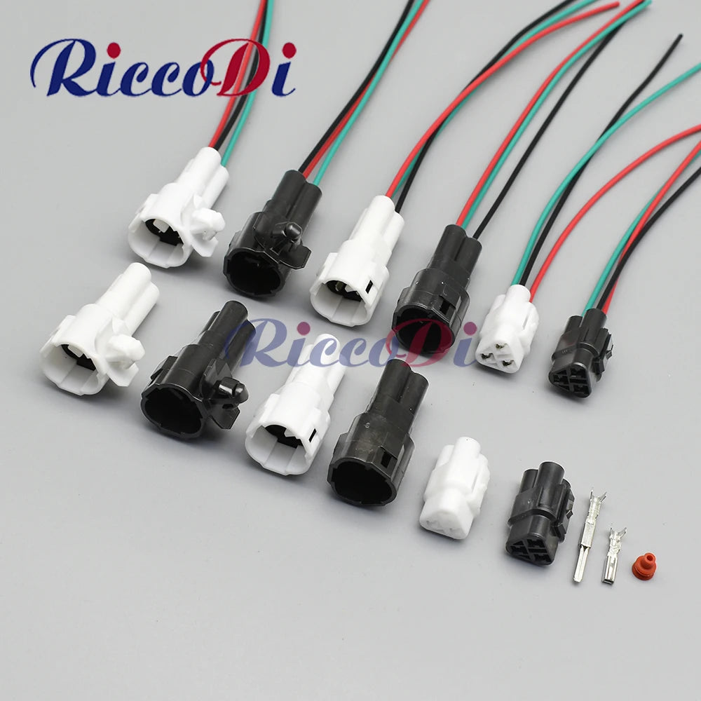 MT 2.2mm sealed 3-Pin male female white connector 6180-3241 6187-3271 for automotive and motorcycle wiring