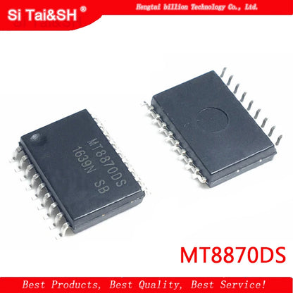 MT8870DS SOP18 DTMF decoder IC, MT8870 series, suitable for tone detection circuits, telecommunication projects, and DIY electronics